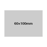 シングルステッカー 透明クリア 一般接着タイプ 60×100mm