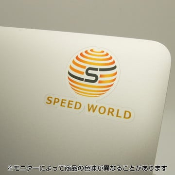 シングルステッカー 透明クリア 一般接着タイプ 60×60mm