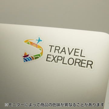 シングルステッカー 透明クリア 再剥離接着タイプ 40×80mm
