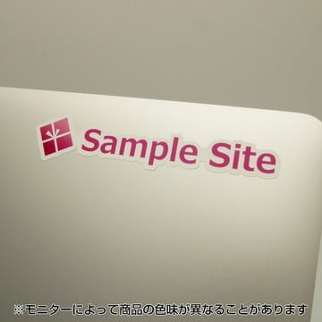 シングルステッカー ツヤ有りホワイト 一般接着タイプ 20×80mm