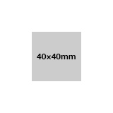 シングルステッカー 透明クリア 一般接着タイプ 40×40mm