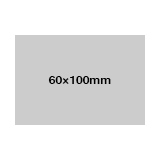 シングルステッカー 透明クリア 一般接着タイプ 60×100mm