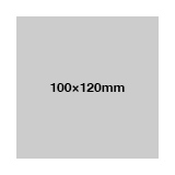 シングルステッカー 透明クリア 一般接着タイプ 100×100mm