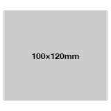 シングルステッカー 透明クリア 一般接着タイプ 100×120mm 