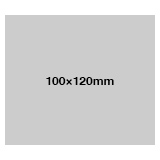 シングルステッカー 透明クリア 一般接着タイプ 100×120mm