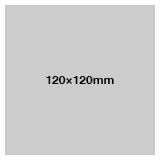 シングルステッカー 透明クリア 一般接着タイプ 120×120mm